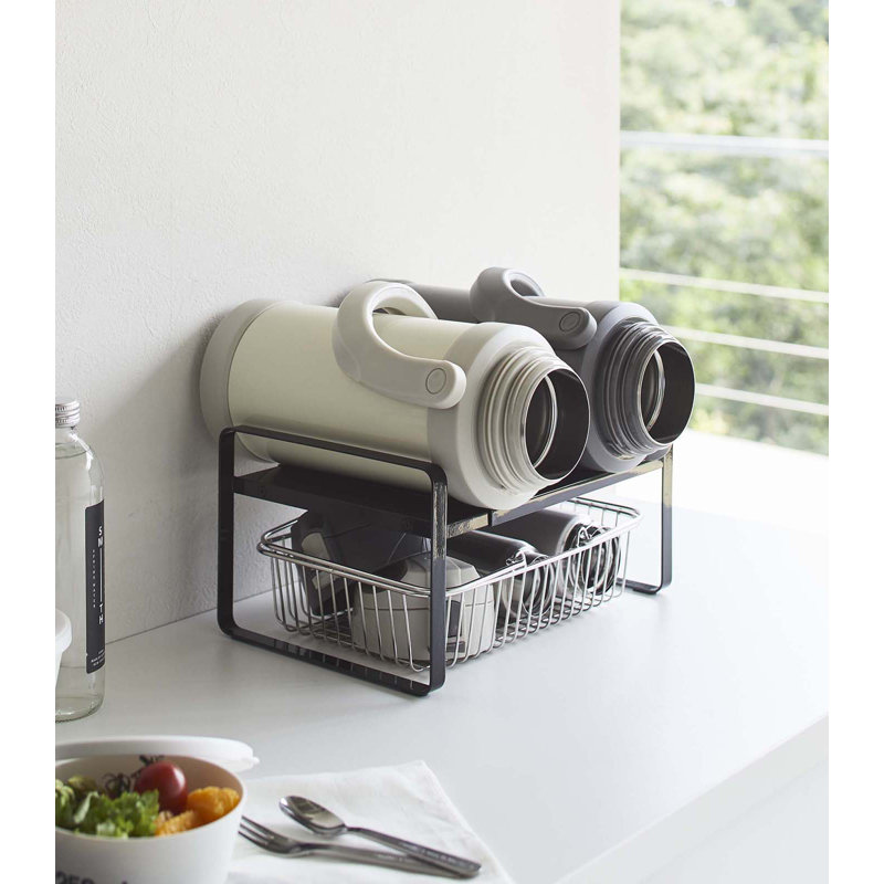 Yamazaki USA Yamazaki Home Steel Kitchen 2 Tiered Shelf Rack